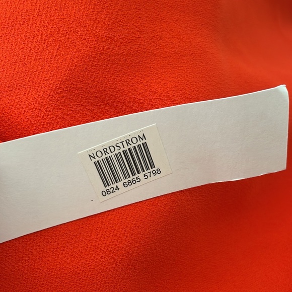 Orange/red high wasted trouser pant - Picture 8 of 8